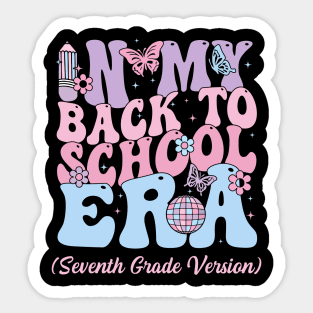 In My Back To School Era Fourth 7th Grade Gift For Boys Girls Kids Sticker